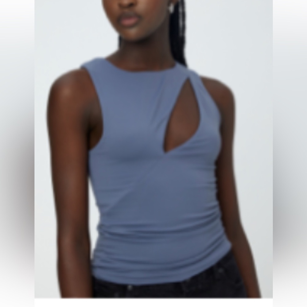 Glassons high neck cutout top